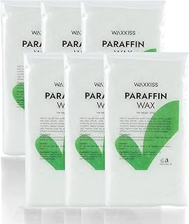 Natural Paraffin Wax Refill for Paraffin Baths, 6 pack Paraffin Blocks of Unscent,Moisturizing for Hand and Feet.Low Melt Paraffin Wax for Relieve Arthitis Pain and Deep Hydration
