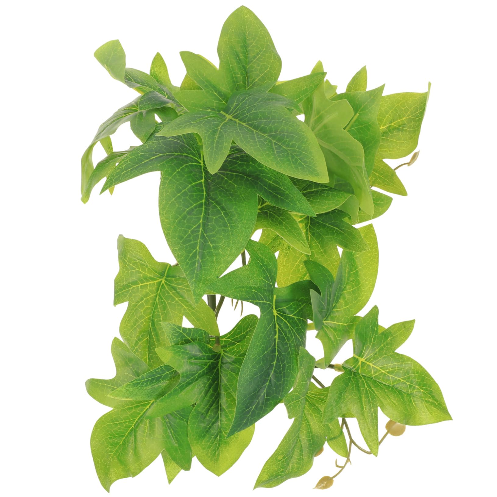 Wakauto Artificial Reptile Terrarium Plant Decor Leaf Hanging Vines for Lizard Tank Aquarium and Home Decoration Realistic Fake Plant Ornament Easy Maintenance