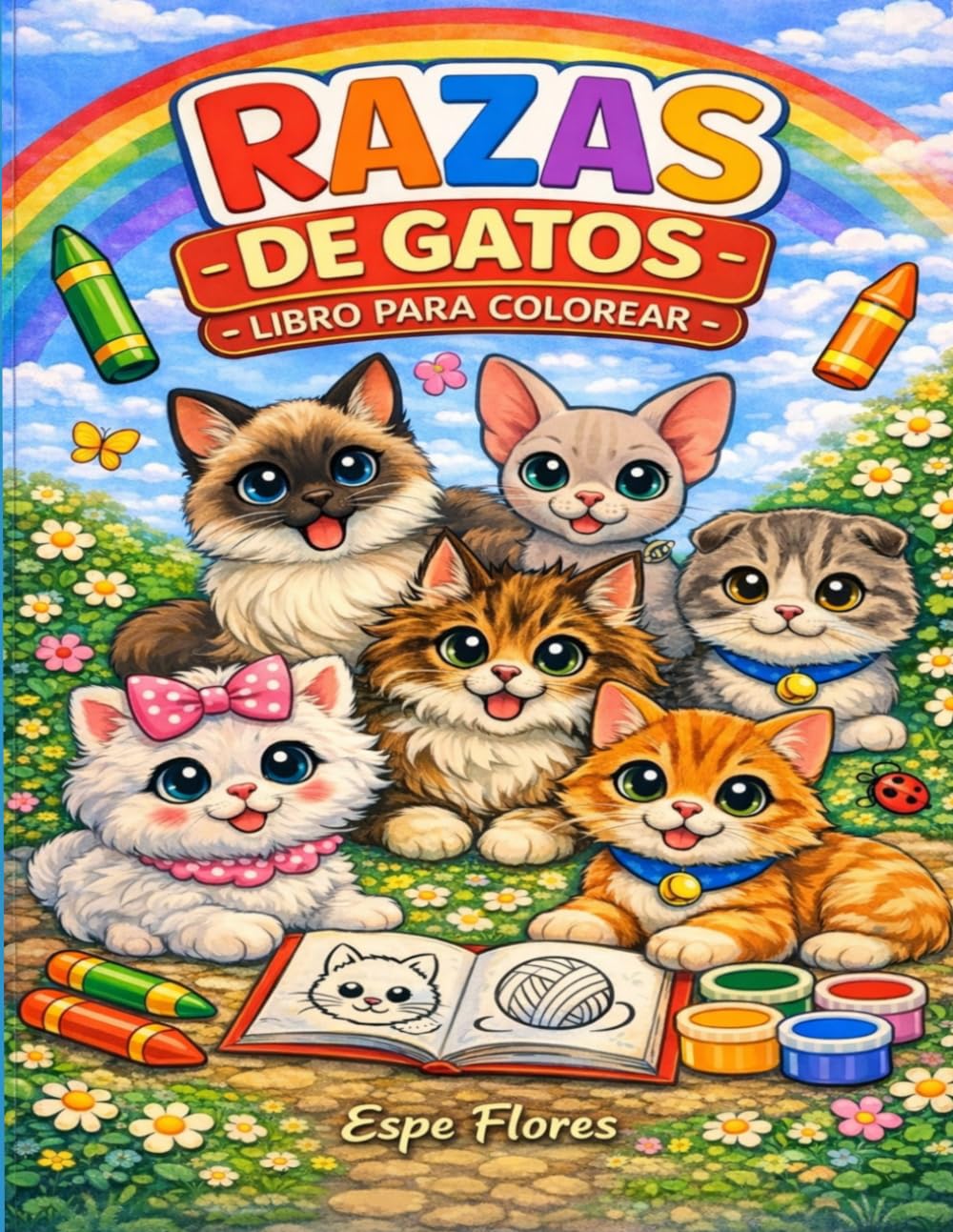Razas de Gatos (Pequeño Mundo para Colorear)