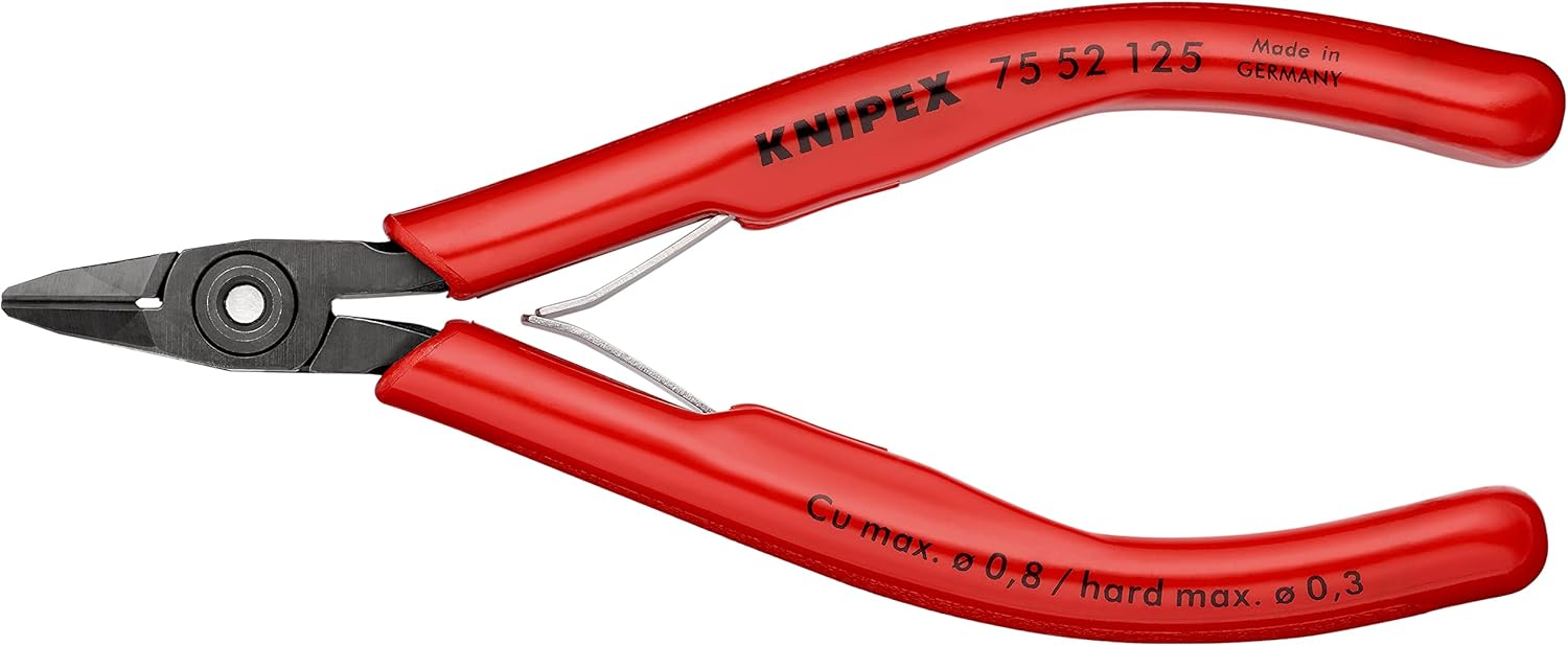 Knipex 75 52 125 Electronics Diagonal Cutters 4,92" with particularly narrow head
