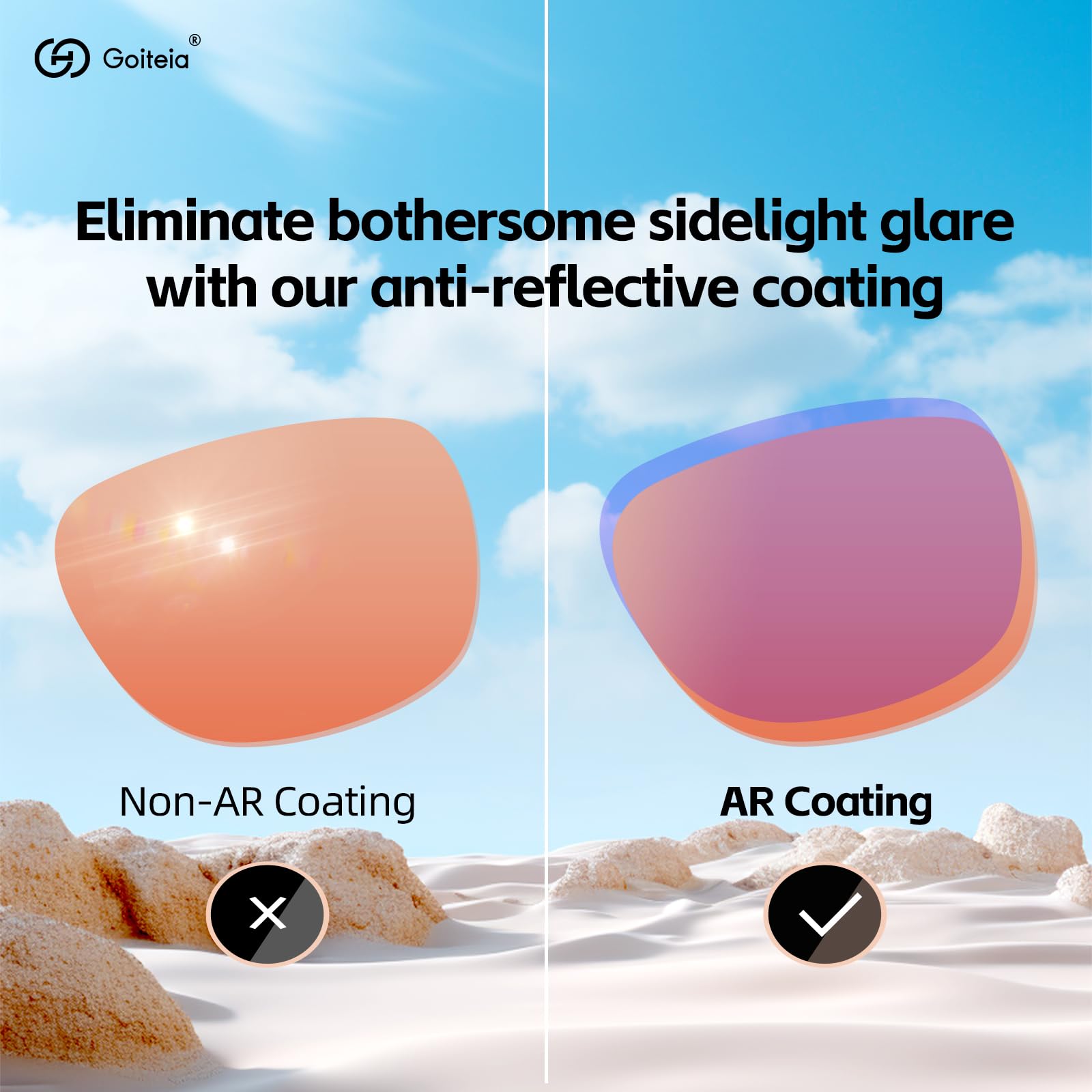 Goiteia FL-Rose - Gafas de migraña con clip para bloqueo de luz azul para fatiga ocular/sensible a la luz/iluminación LED fluorescente/brillo de pantalla de computadora