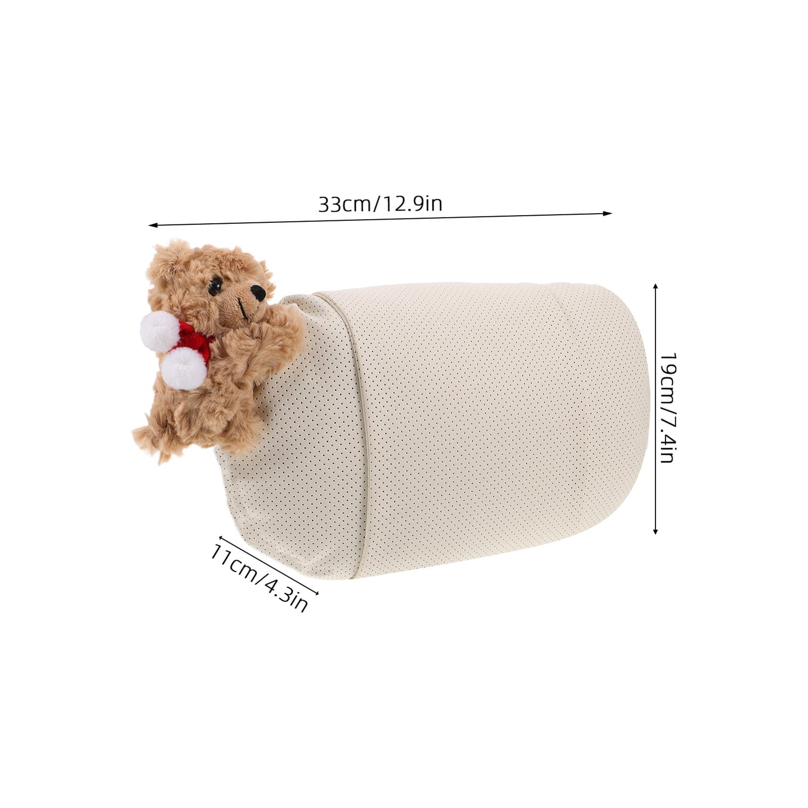 Ciieeo Almohada Cervical Ergonómica para Coche Cojín para Reposacabezas con Soporte Cervical Transpirable Almohada de Viaje para Mujer Adecuado para Conducción y Viajes Largos