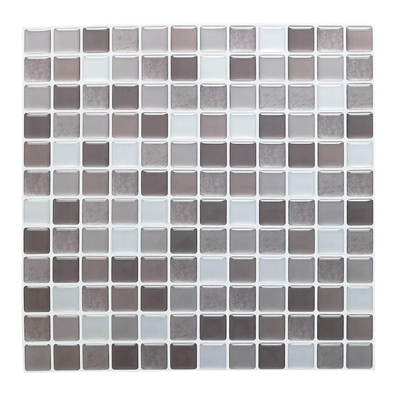 Mosaic Marble Effect Tile Stickers, Mosaic Tile Stickers 1pc DIYRemovable PeelAndStick Backsplash Self-AdhesiveWaterproofSheet(Color 4)