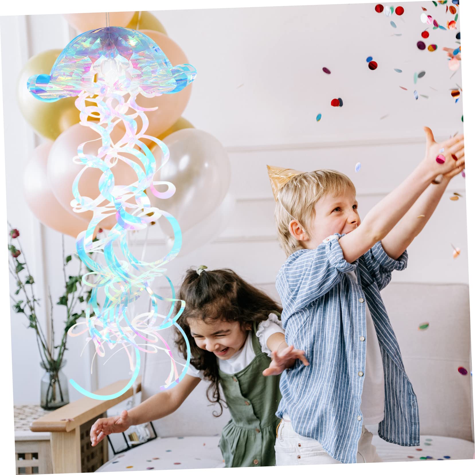 Alipis 5pezzi Decorazioni Per Feste Con Iridescenti Appendere Ornamenti Per Party Tema Marino Per Matrimoni Shower e Celebrazioni Festive
