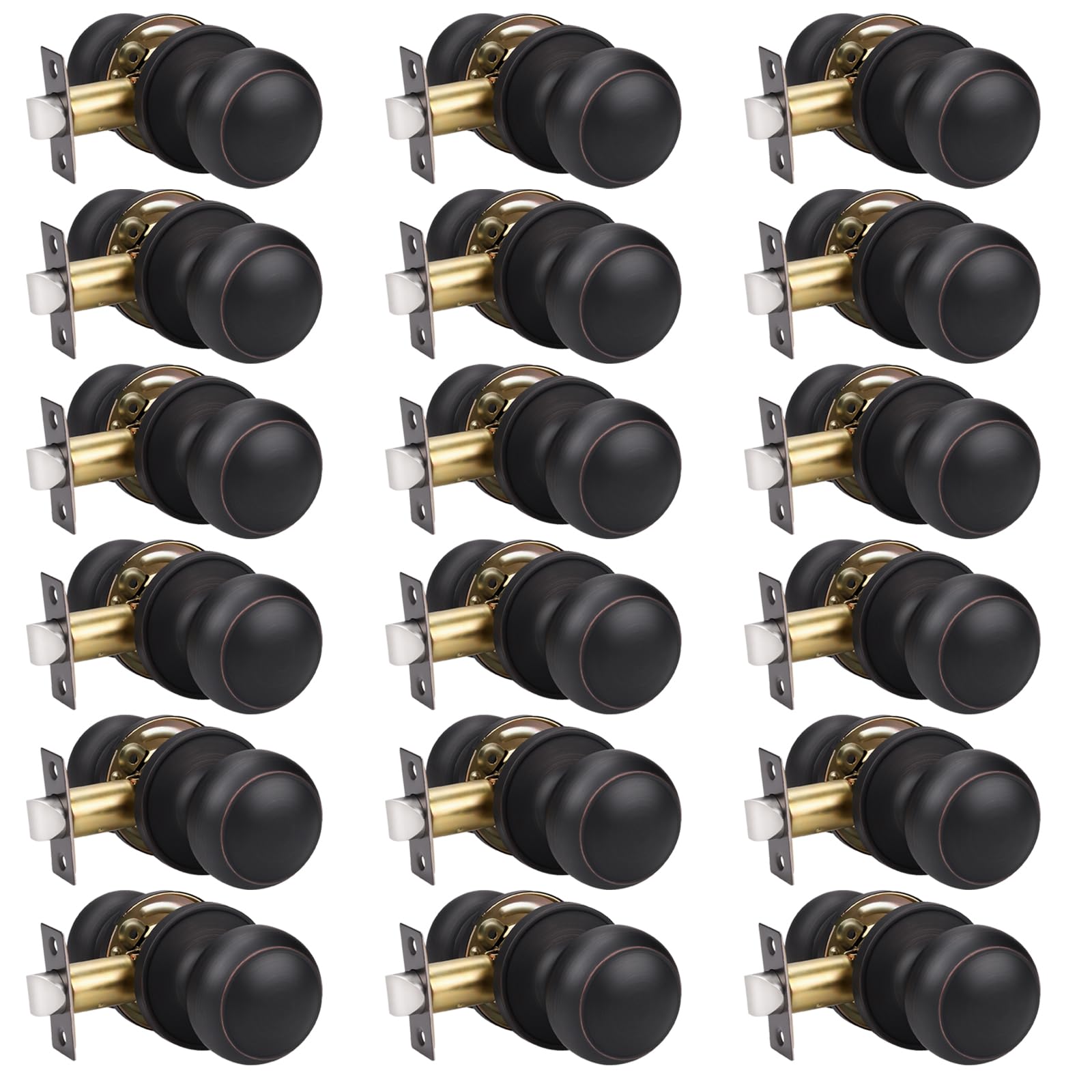 Matte Black Door Knobs - Stylish Passage Handles -19