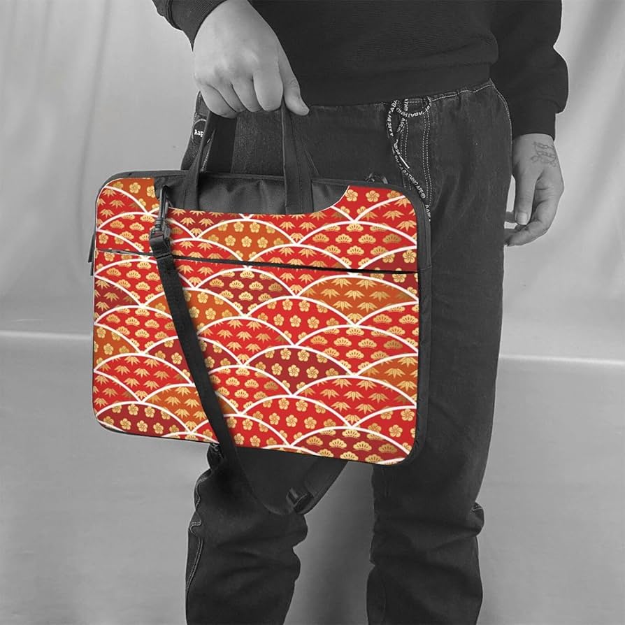 【高級金襴　織物】PCケース　13インチ　マルチケース　和柄 高級金襴 織物】PCケース 13インチ マルチケース 和柄