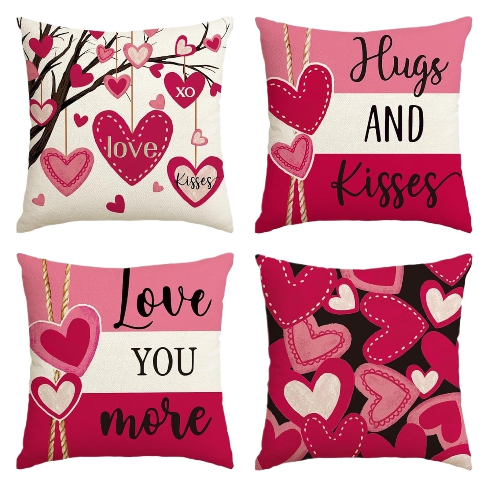 Taie d'oreiller pour couple rouge 40x40 cm : le cadeau de mariage idéal