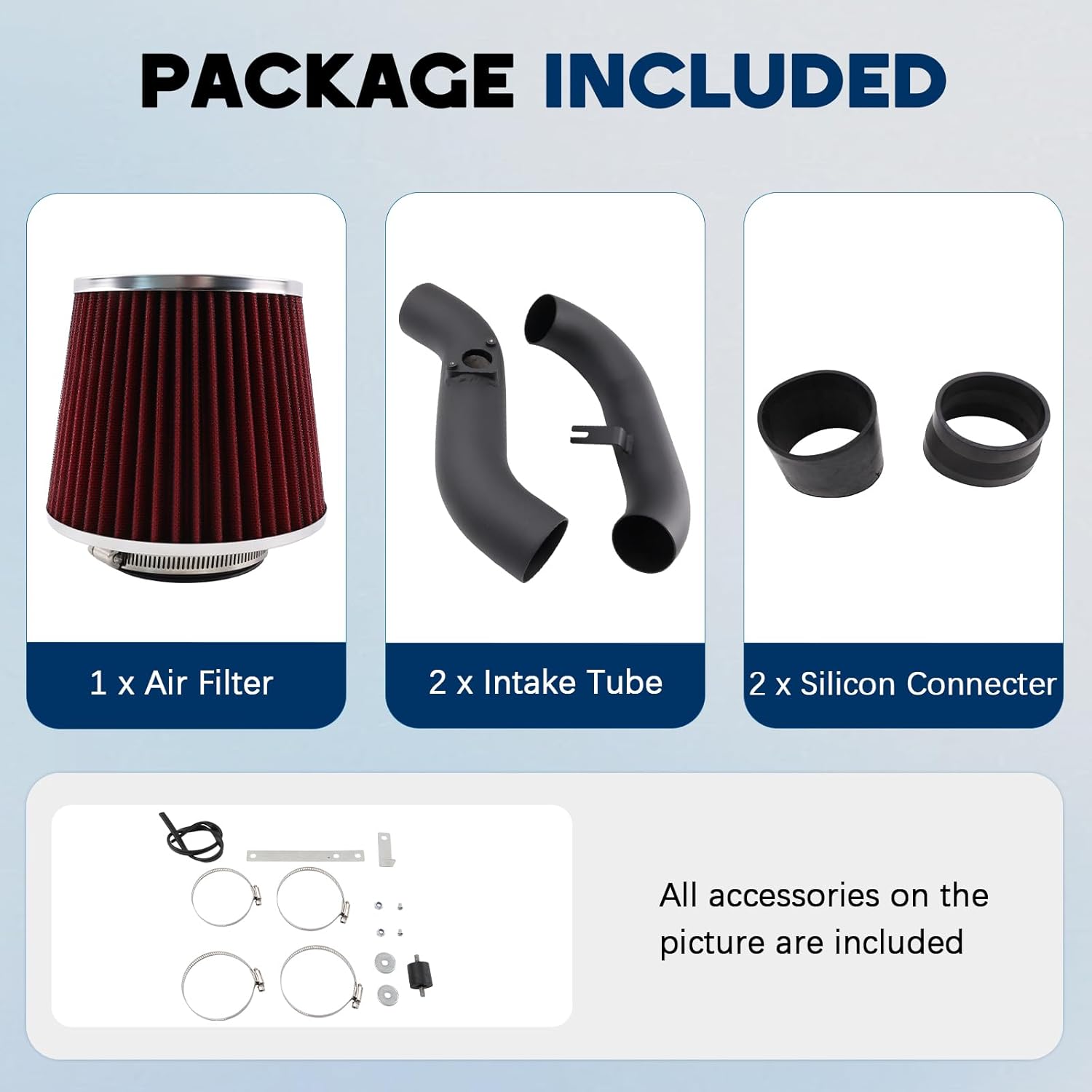 Cold Air Intake System Induction Kit Compatible With Subaru Impreza WRX STI 2002-2007 2.5L 2.0L