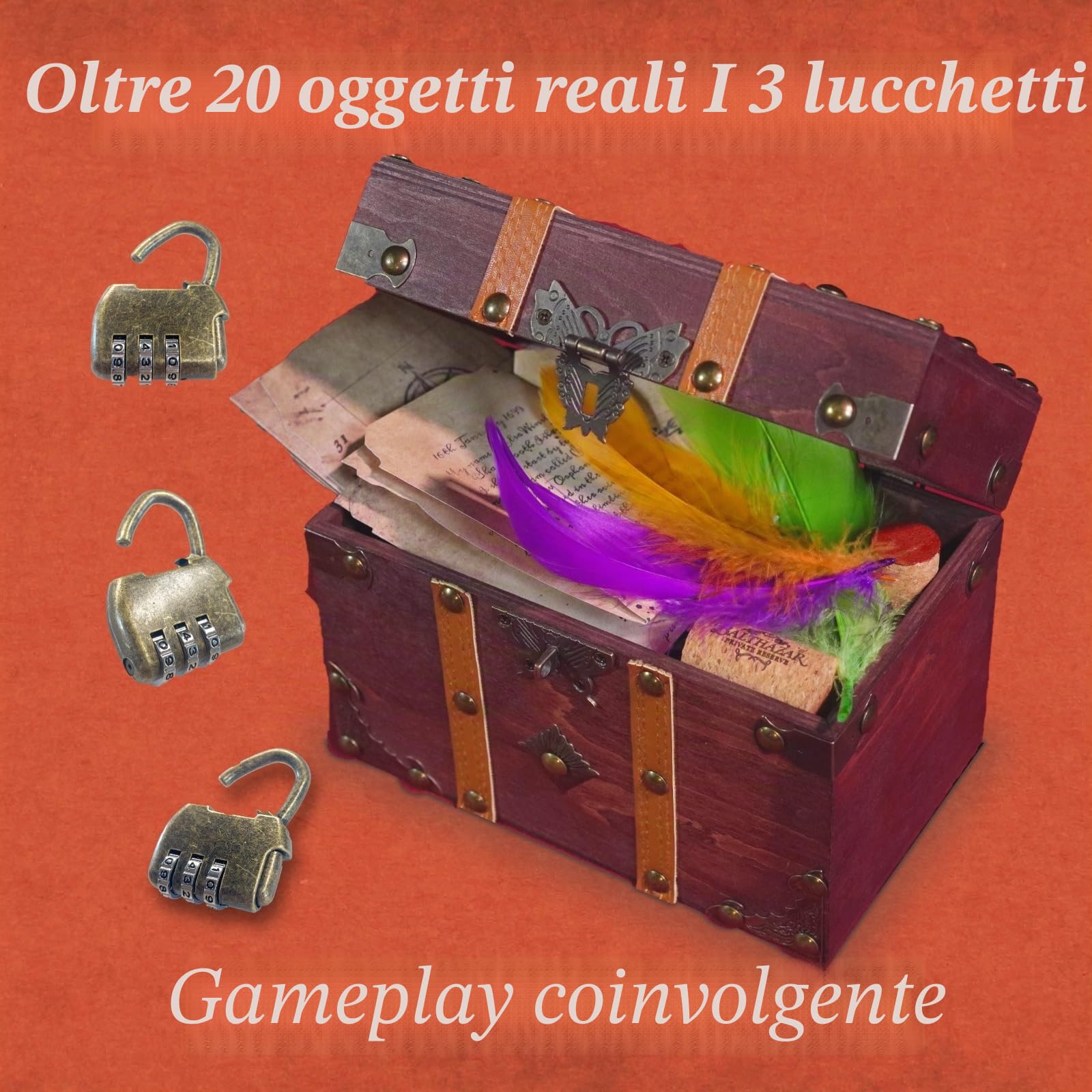 The Mystery Agency - The Balthazar Stone: Risolvi Enigmi da Escape Room in una Scatola | 20+ Oggetti Fisici ed Evidenze Reali | Giochi da Tavolo per Serate e Feste | Età 14+ | 1-6+ Giocatori