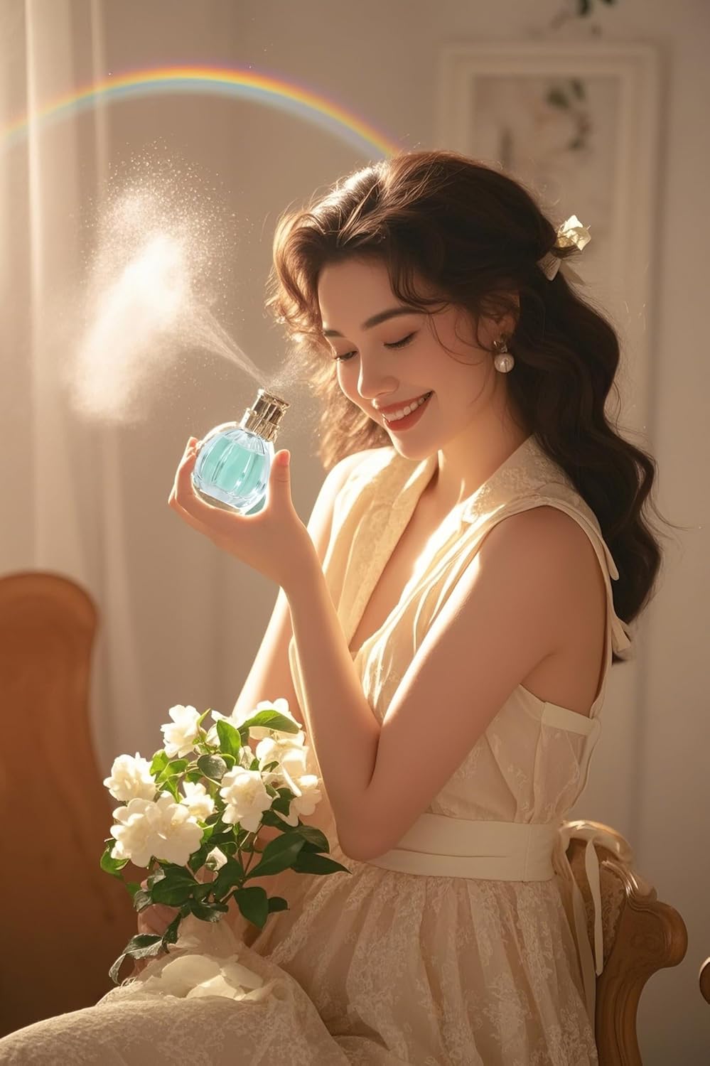 Eau de perfumery Toilette Fraiche Parfumes Spray Agua de perfume for Women L'eau de Parfum Sweet scent and light flavor perfumes de mujer originales Soully 1.7 Ounce 50ml (Gardenia) - Image 3