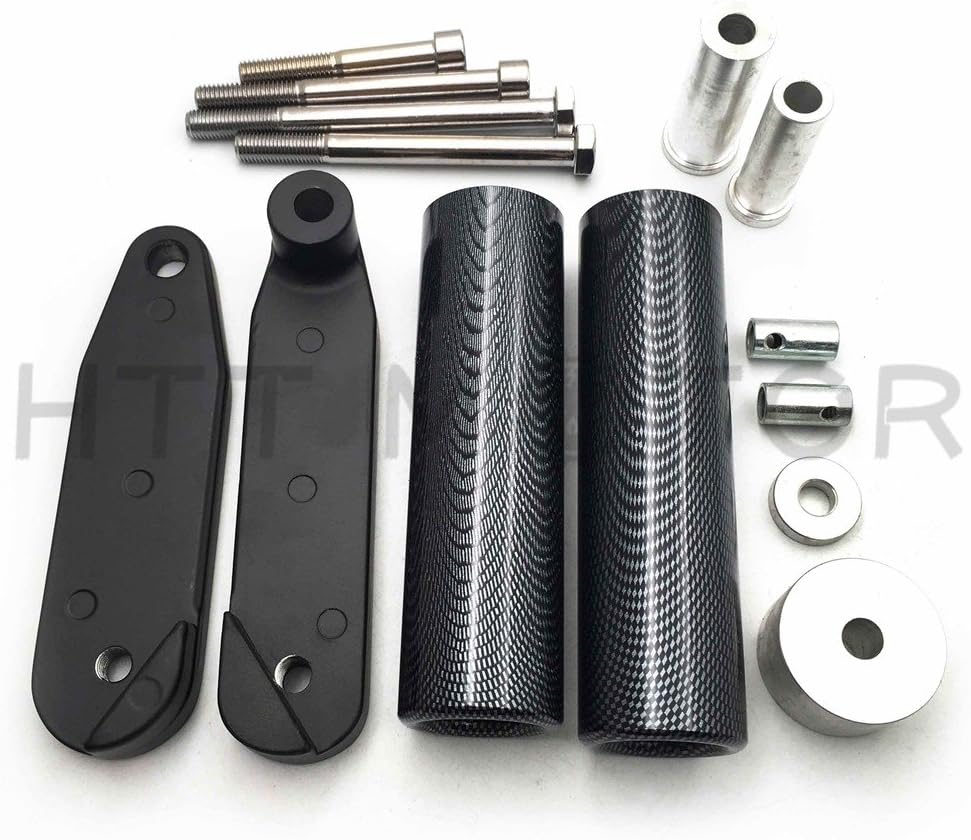 MT219-058- No Cut Frame Slider Compatible with 2008 2009 2010-2013 Kawasak Ninja 250 250R Ex250 Carbon