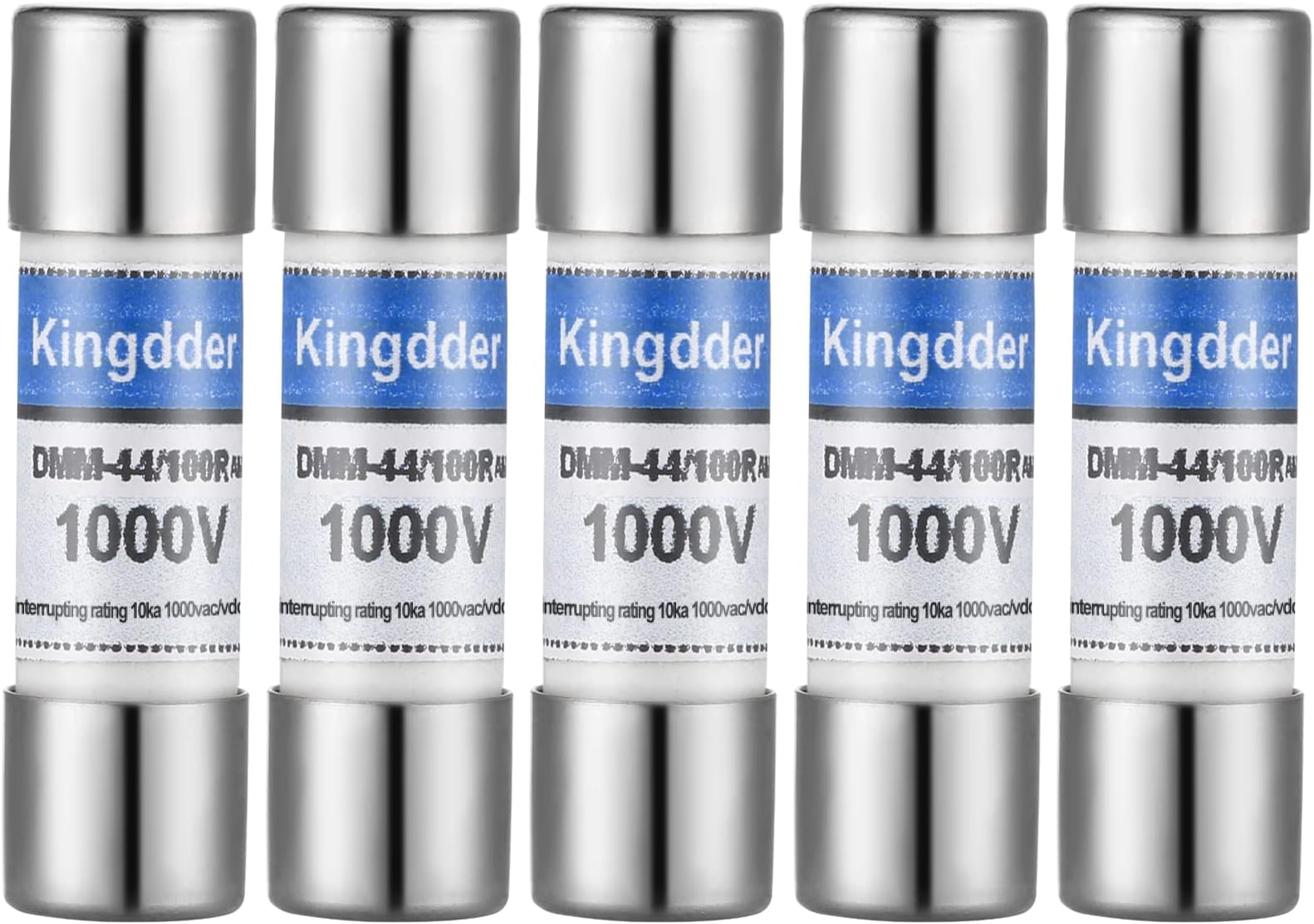 Kingdder 5 Pcs Digital Multimeter Fuse DMM-44/100 440MA 1000V DMM Replacement Fast Acting Replacement Agent Fuse 10 x 35 mm, 3/8 Inch x 1-1/2 Inch