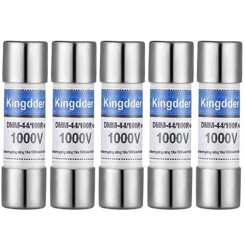 Kingdder 5 fusibles multímetro digital DMM-44100 440MA 1000V DMM de repuesto de acción rápida de reemplazo de agente fusible 0.394 x 1.378 in, 38