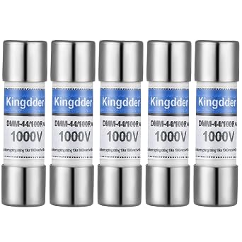 Kingdder 5 Pcs Digital Multimeter Fuse DMM-44/100 440MA 1000V DMM Replacement Fast Acting Replacement Agent Fuse 10 x 35 mm, 3/8 Inch x 1-1/2 Inch