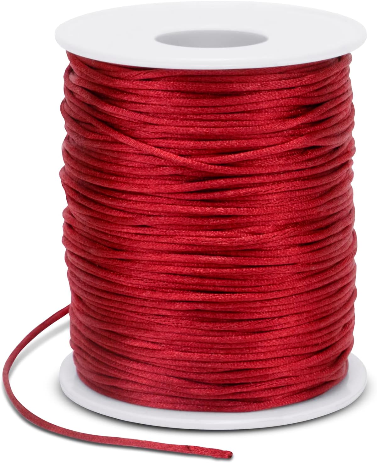 LEREATI Satin Cord 1.5mm x 100m Nylon Cord Bracelet Thread Rattail Silk