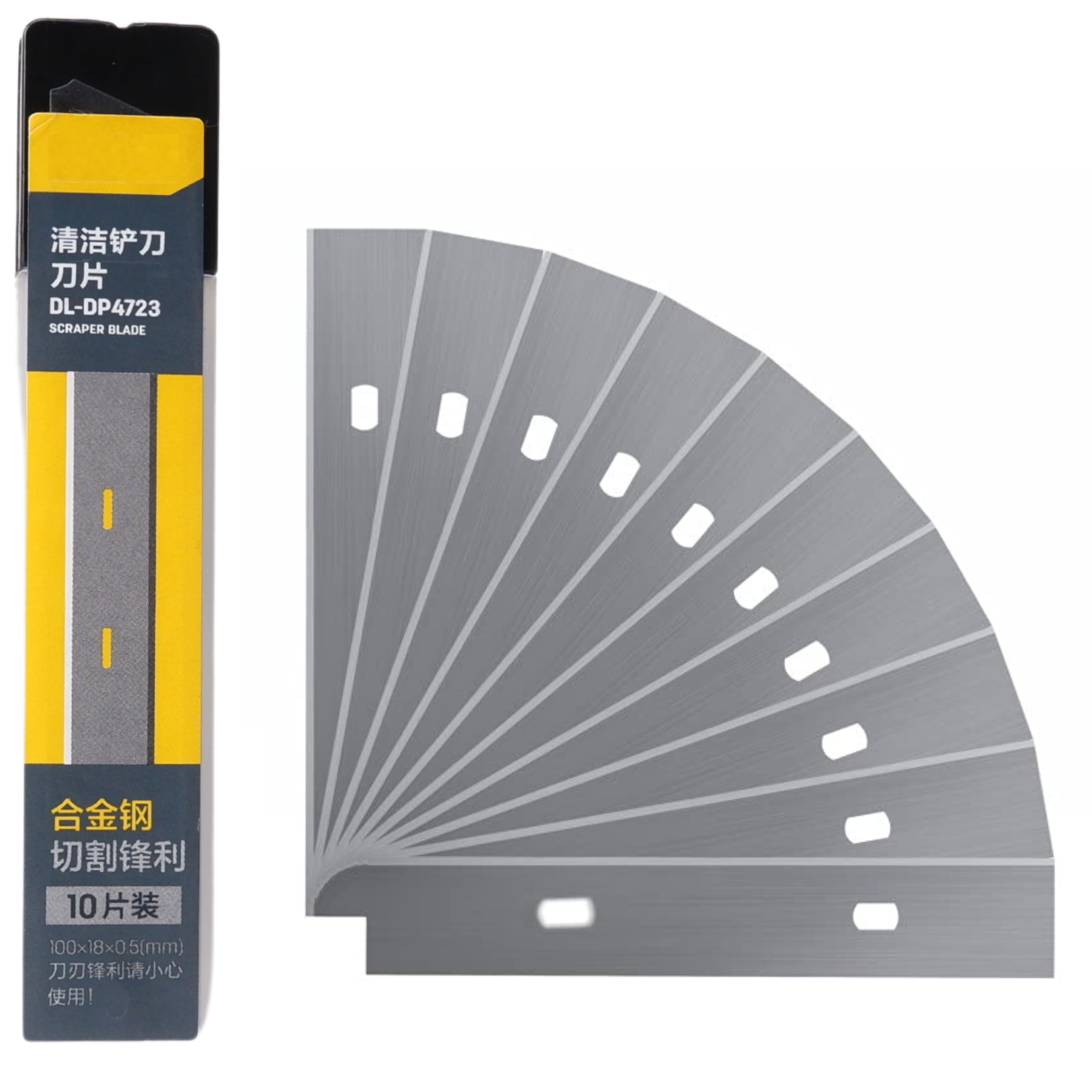 Homdum Razor Scrapper Blade 10 Pc Glass Window Cleaning Device Wiper with 10 cm Stainless Steel Blade (B0CHRRKG6W) Amazon Price History, Amazon Price Tracker