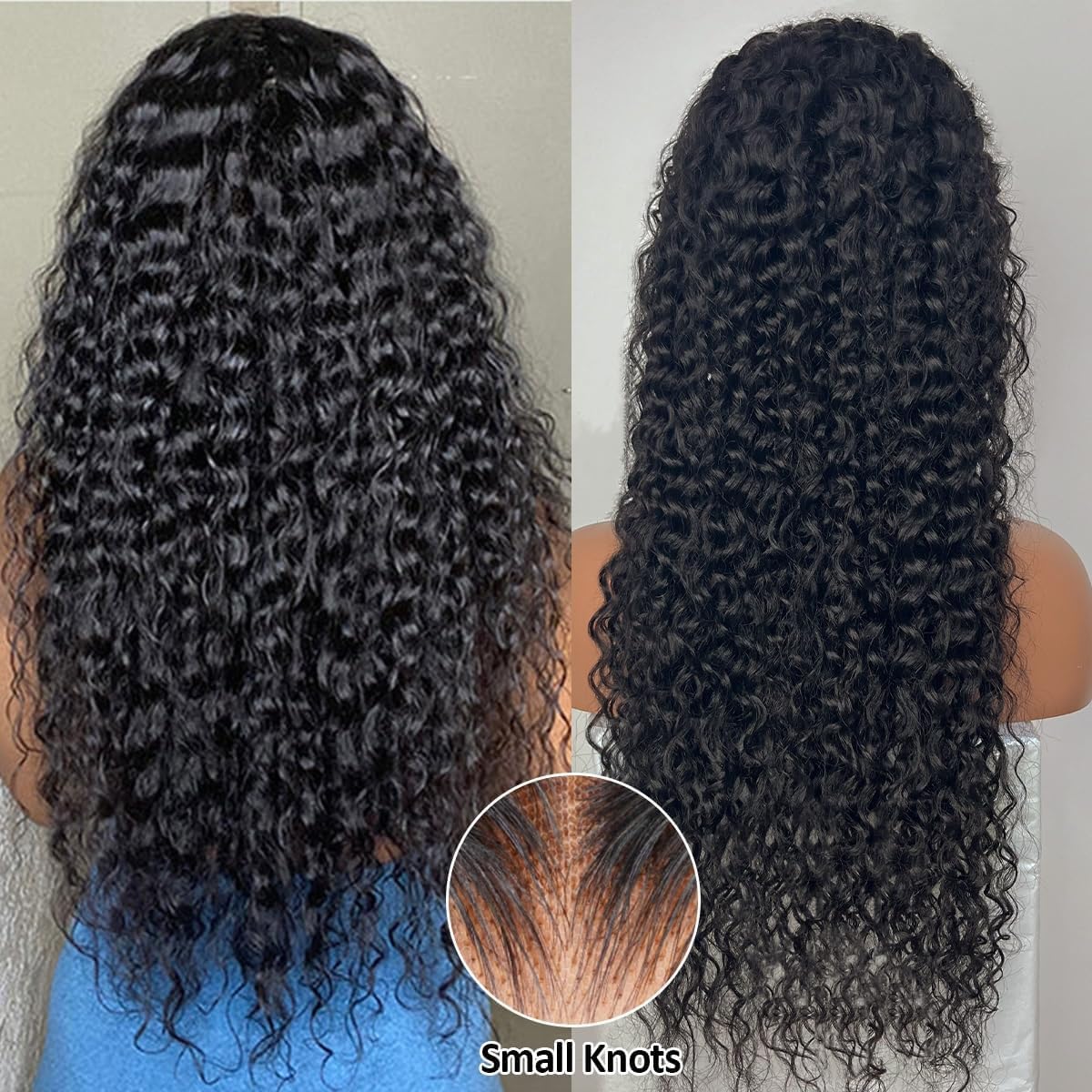 Wear and Go Glueless Wigs Human Hair Pre Plucked Pre Cut 13X4 Lace Closure Water Wave Human Hair Wigs for Black Women 200 Density 28 inch - Image 2