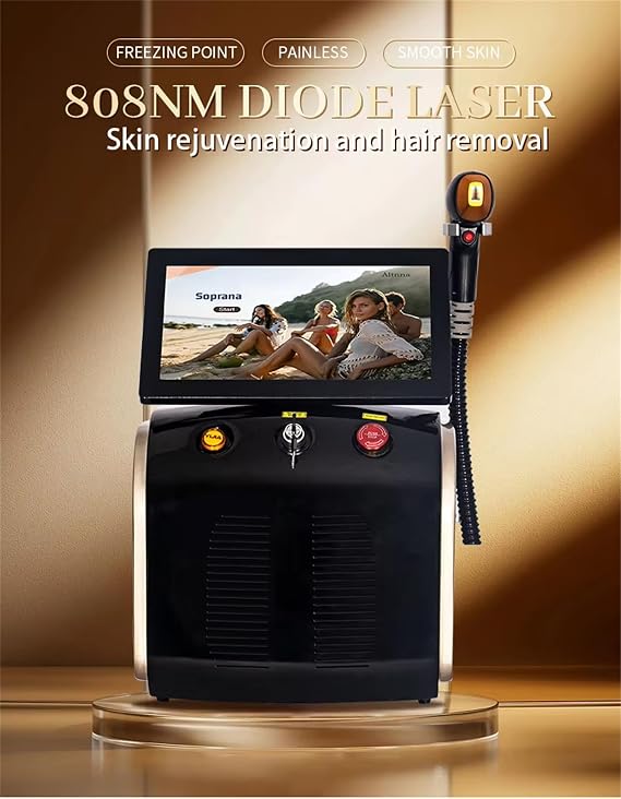 2024 New Portable Diode Laser Hair Removal Machine, Body Painless Hair Removal Device, for Face Armpits Arms Legs Bikini Line, Women and Men