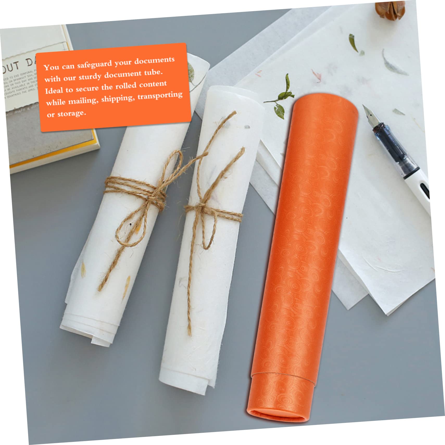 IWOWHERO Extendable Telescopic Artwork Storage Tube Durable Document Carrier for Posters Blueprints Drawings Stretches From Inner