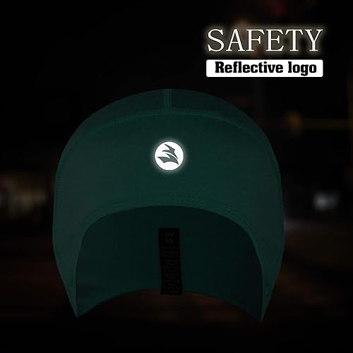 Miniatura 8 de EMPIRELION Gorras térmicas para niños con diseño de calavera ligeras para correr con orejas delgadas para niños y niñas