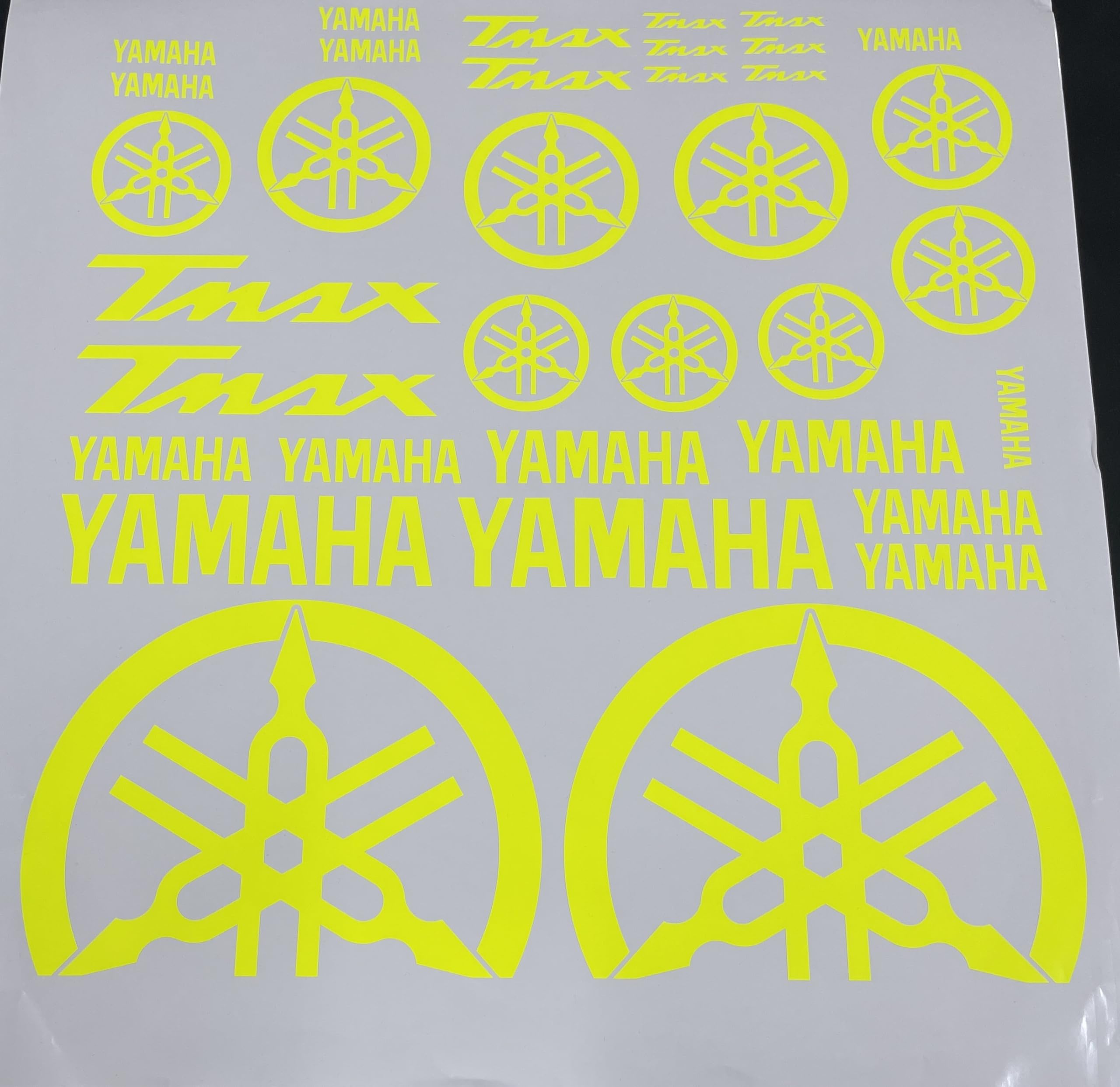 Autocollants T-max masquer rayures carénage scooter vinyle jaune fluo