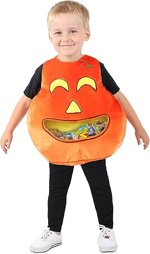 Disfraz de calabaza hambrienta para niños Feed Me