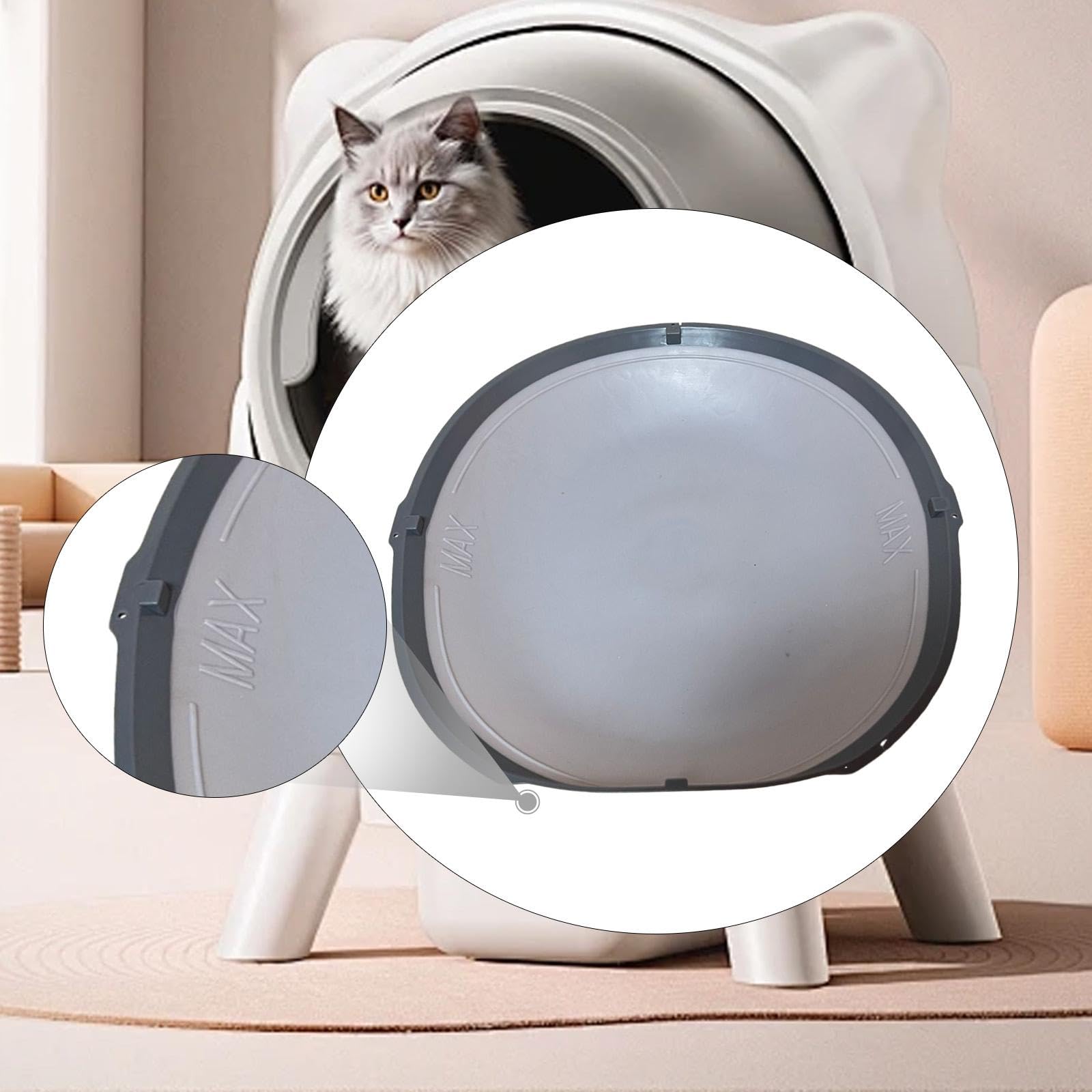 Amazon | MotiveTech 自動セルフクリーニング猫用トイレシリコンマット