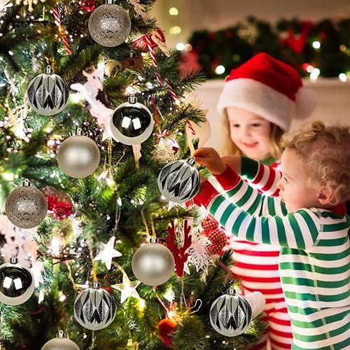 Miniatura 10 de 30 adornos de bola de Navidad de 1.97 pulgadas, no se astillan, decoración de árbol de Navidad, bolas de árbol de Navidad, adornos de Halloween