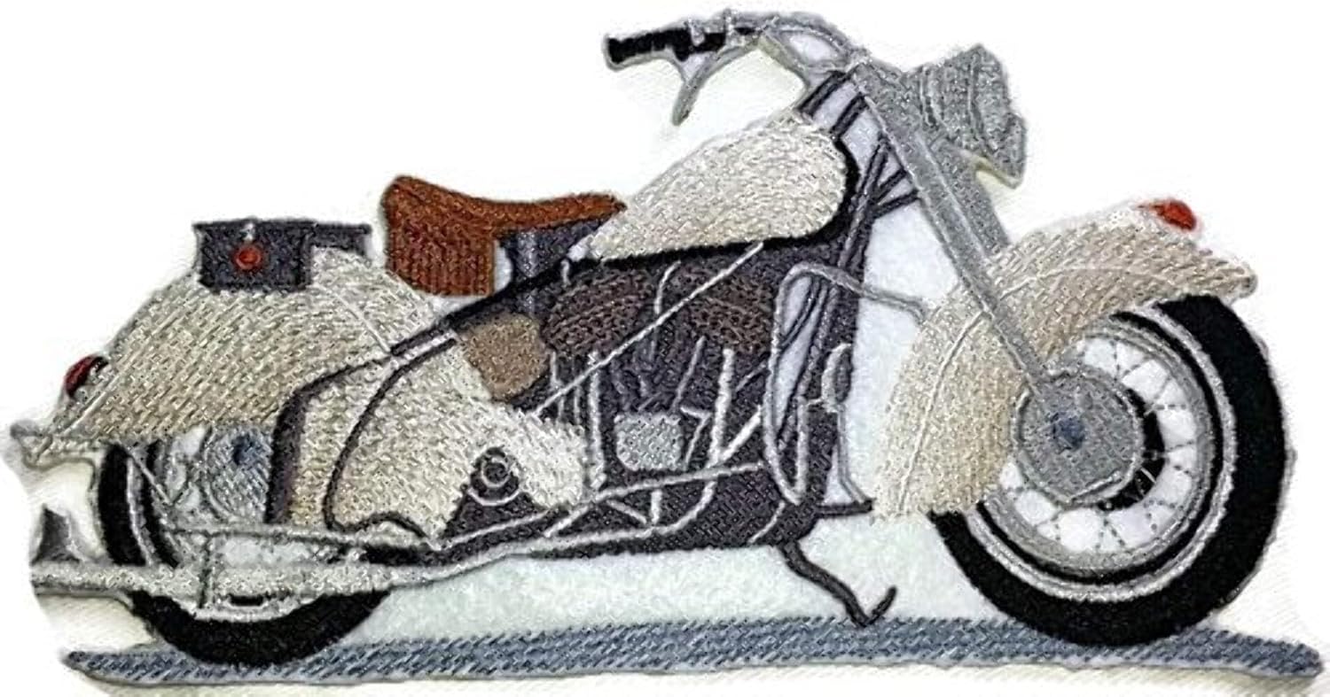 Hot Rods on a Canvas Beautiful Bikers Patch Collection [Open Road ] [American Automobile History in Embroidery] Embroidered Iron On/Sew Patch [6.51" x3.48"] Made in USA