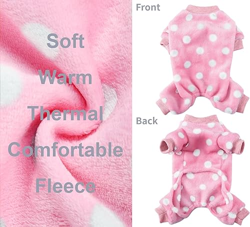 Miniatura 2 de Pijamas para perros pequeños, niñas y niños, pijamas de invierno para cachorros de clima frío, suéter de 4 patas, ropa para chihuahua, yorkie, traje