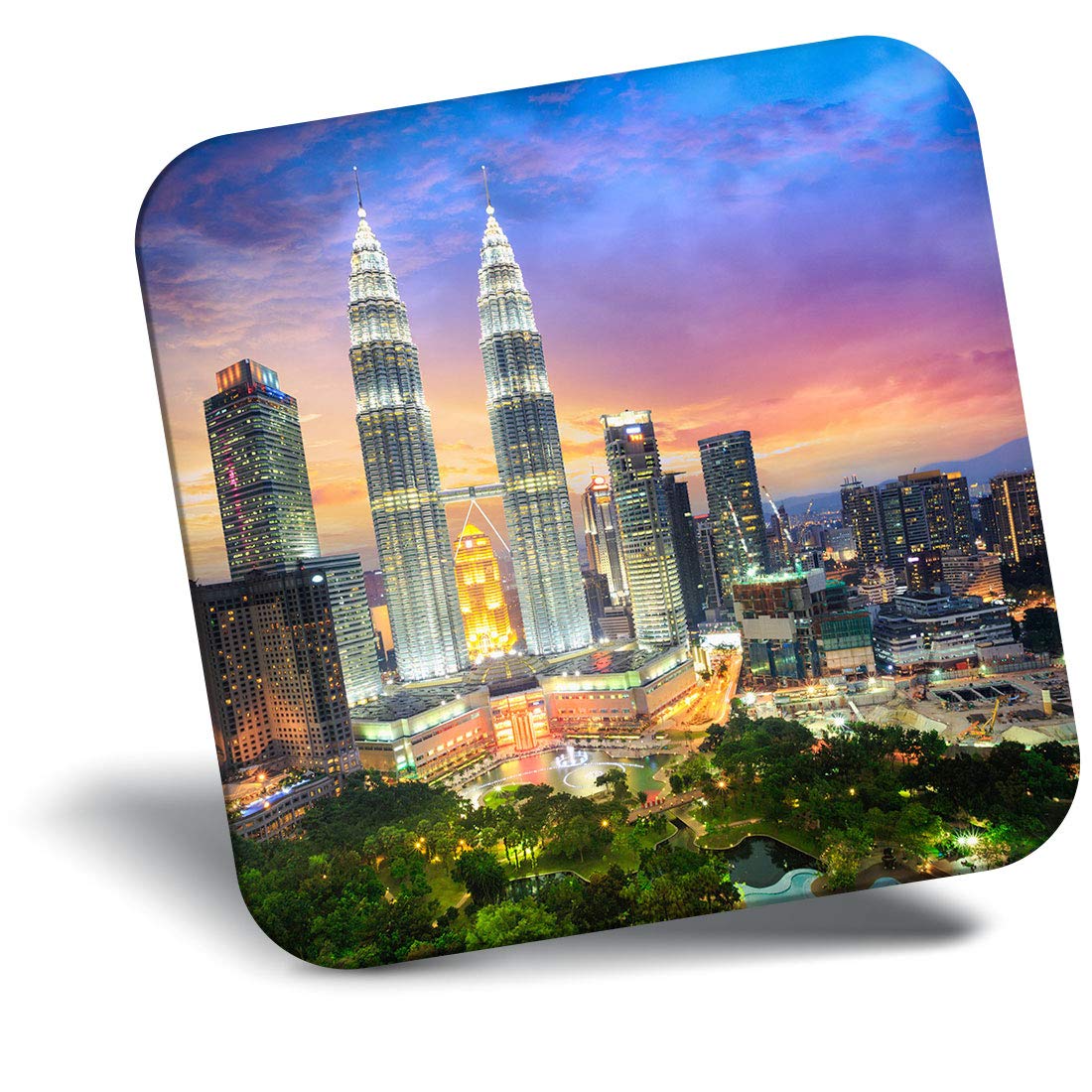 Destination Vinyl Ltd Fridge Magnet - Kuala Lumpur City View Tower 12582