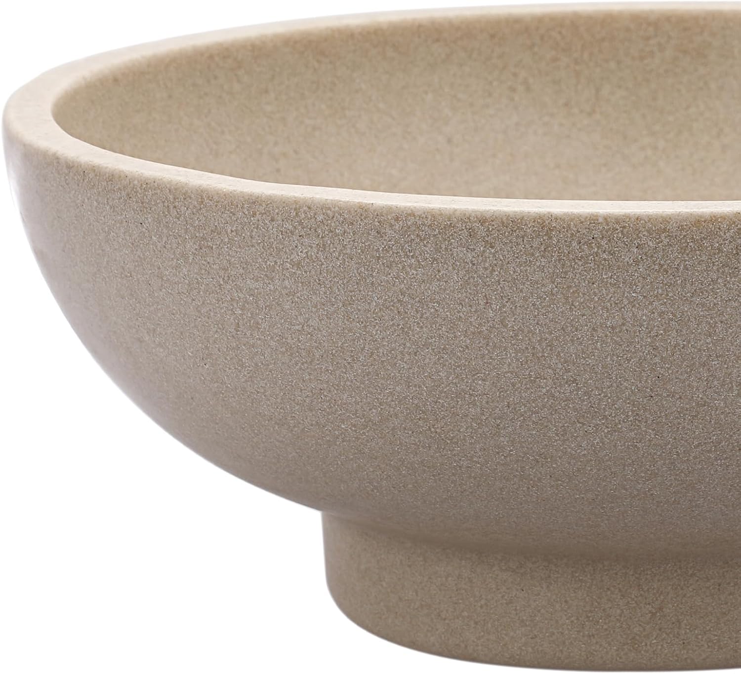 Key Bowls for Entryway Table 10.6" Large Decorative Bowl Fruit Bowl Modern Key Holder Bowls Pedestal Bowl for Kitchen Counter Home Decor, Beige