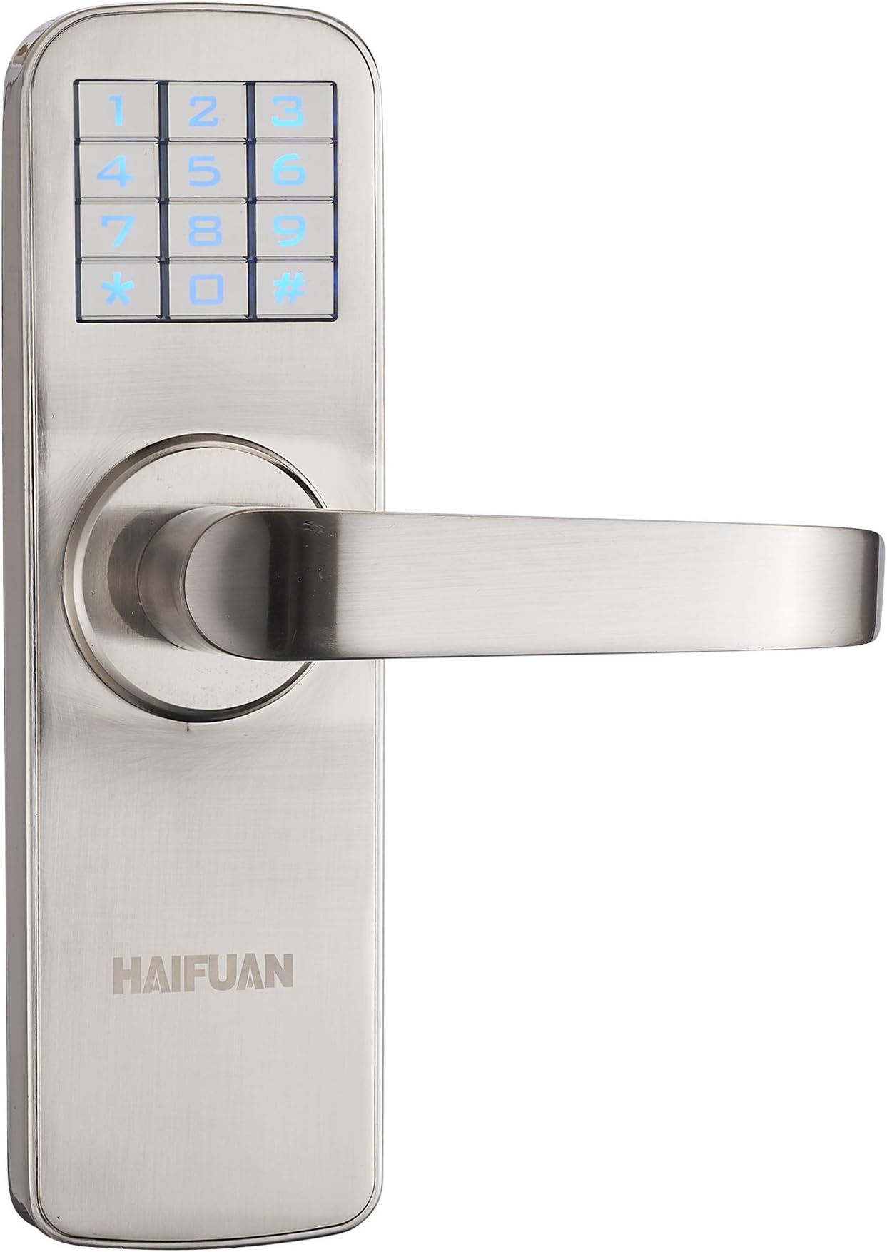 HAIFUAN Security Digital Keyless Code Door Lock, Unlock with Code and Key(HFAM5-R)