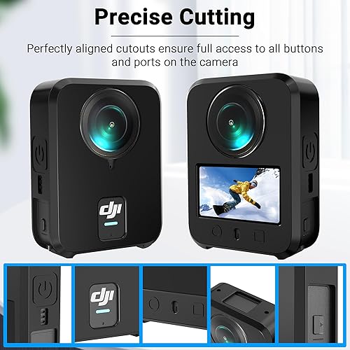 Miniatura 4 de CYNOVA OSMO 360 Kit de accesorios, incluye funda de silicona DJI Osmo 360protectores de pantalla (2 juegos) para DJI OSMO 360 Accesorios Bundle