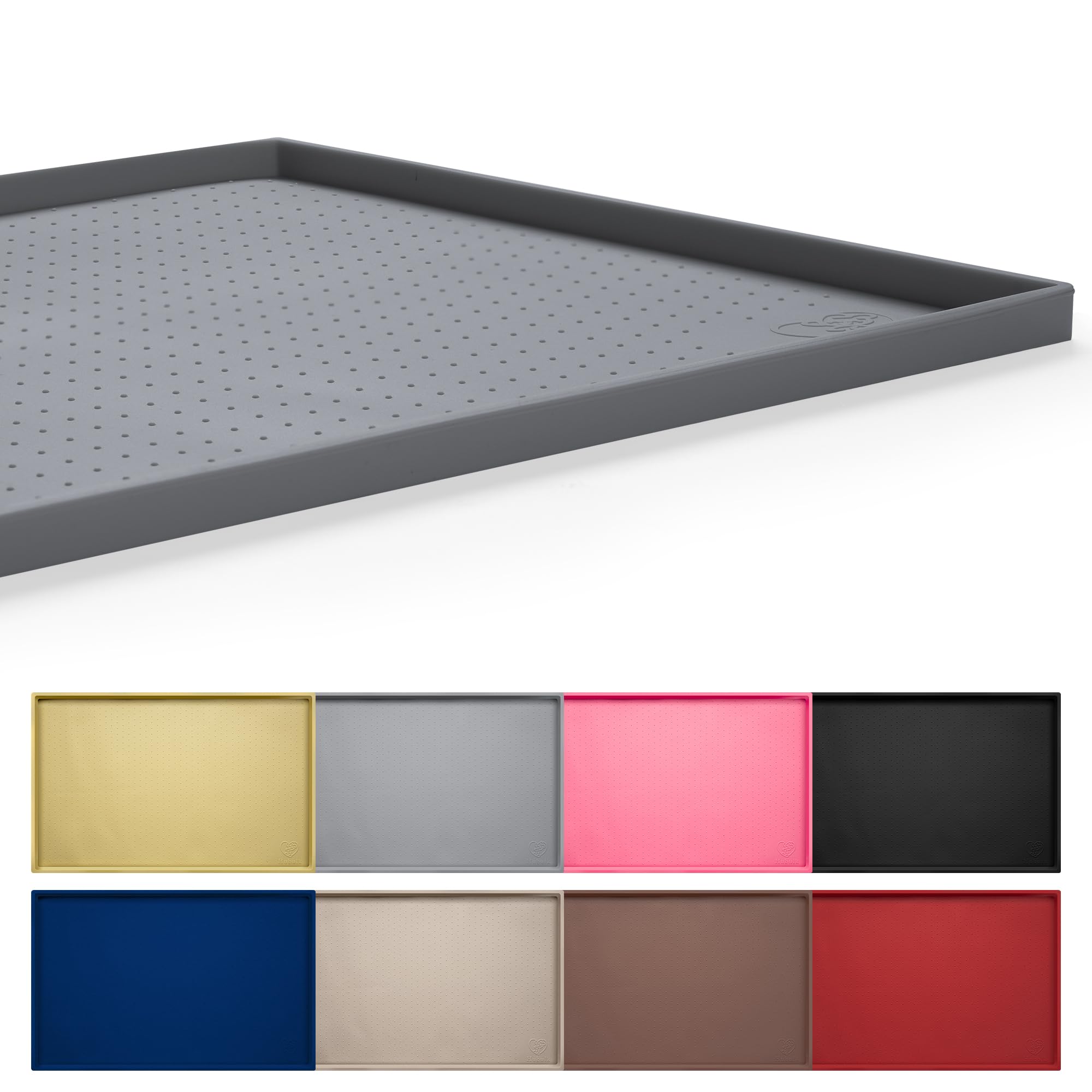 Hubulk Dog Cat Food Feeding Mat Fda Food-Grade Silicone Anti-Slip No Mess Pet Food Mat Dog Bowl Placemat Large 19 x 12 (L, Grey) (B01MEHV8YR) Amazon Price History, Amazon Price Tracker