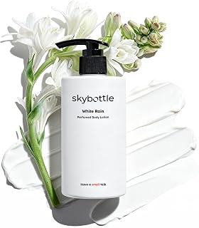 skybottle Perfumed Body Lotion with Pump, Fast Absorbing, Korean Skin Care, Bergamot, White Rose Scented Lotion for Women & Men, 10.1 Fl. Oz