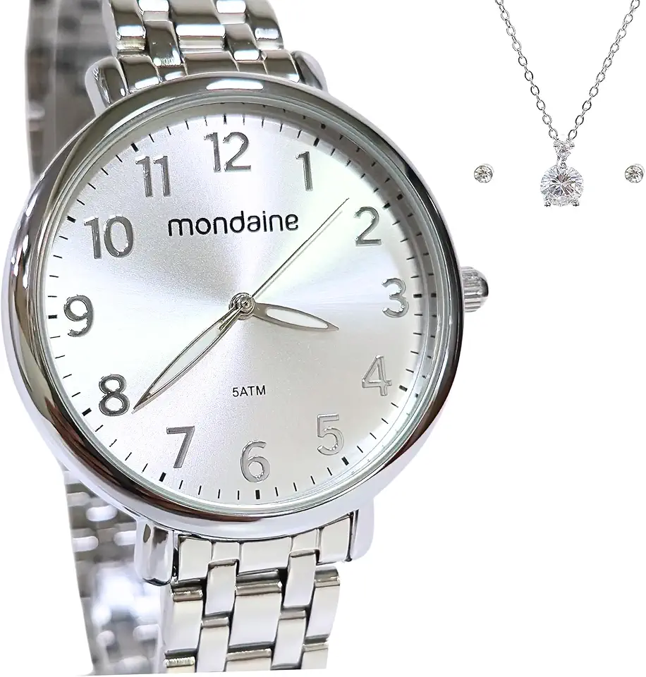 Relogio Mondaine Feminino Ref: 53779l0mvne3 Casual Prateado
