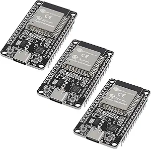 AITRIP 3PCS Type c 30pins CP2102 ESP-WROOM-32 ESP32 ESP-32S Development Board 2.4GHz Dual-Mode WiFi + Bluetooth Dual Cores Microcontroller Processor Integrated with Antenna RF AMP Filter AP STA