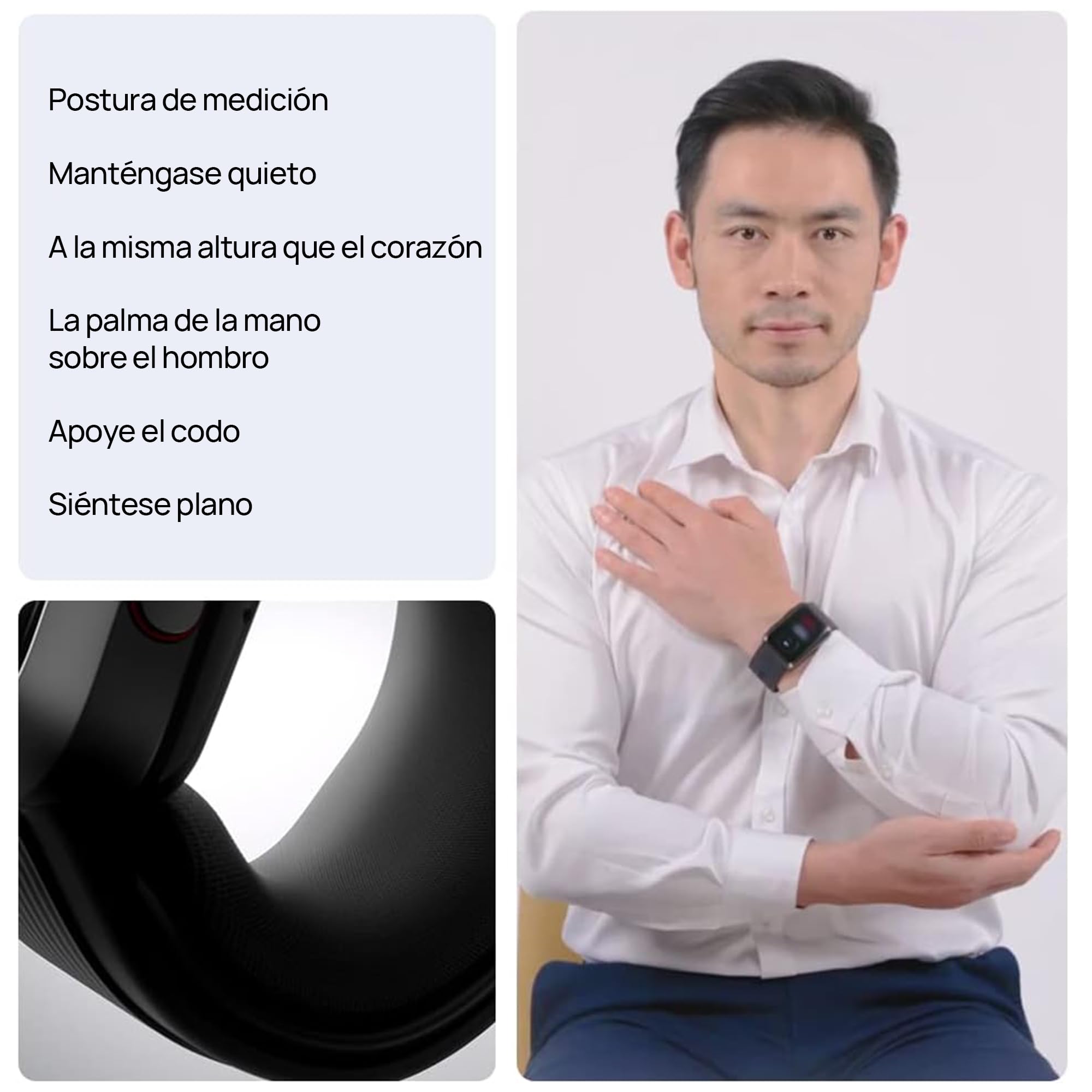 Huawei Watch D Smartwatch Monitorización Avanzada de Salud, 7 días de Duración de Batería, Asistente Inteligente, Compatible con iPhone y Android, Negro
