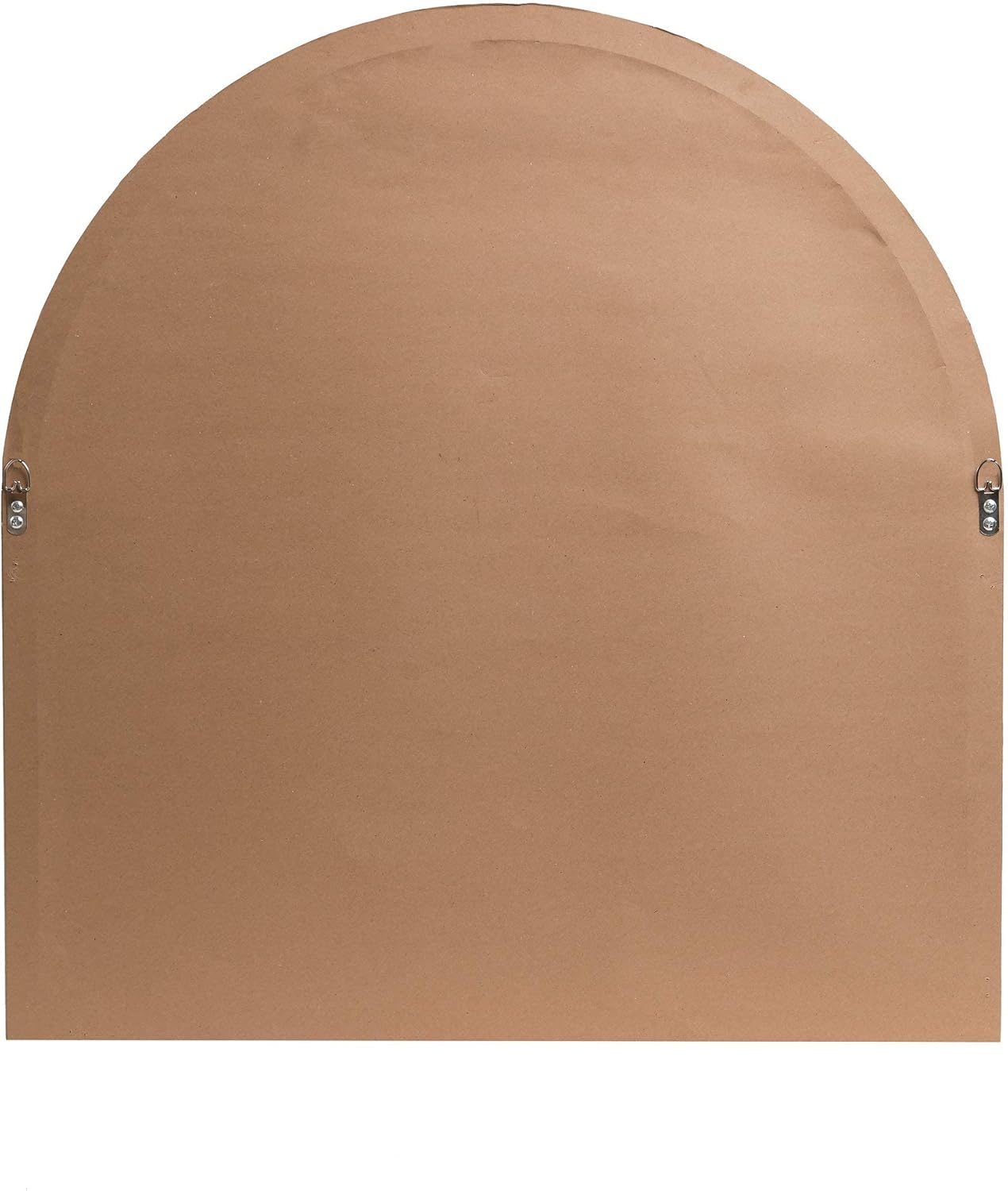 Patton Wall Decor 28 Inch Distressed White Farmhouse Cathedral Windowpane Wall Mirror, White