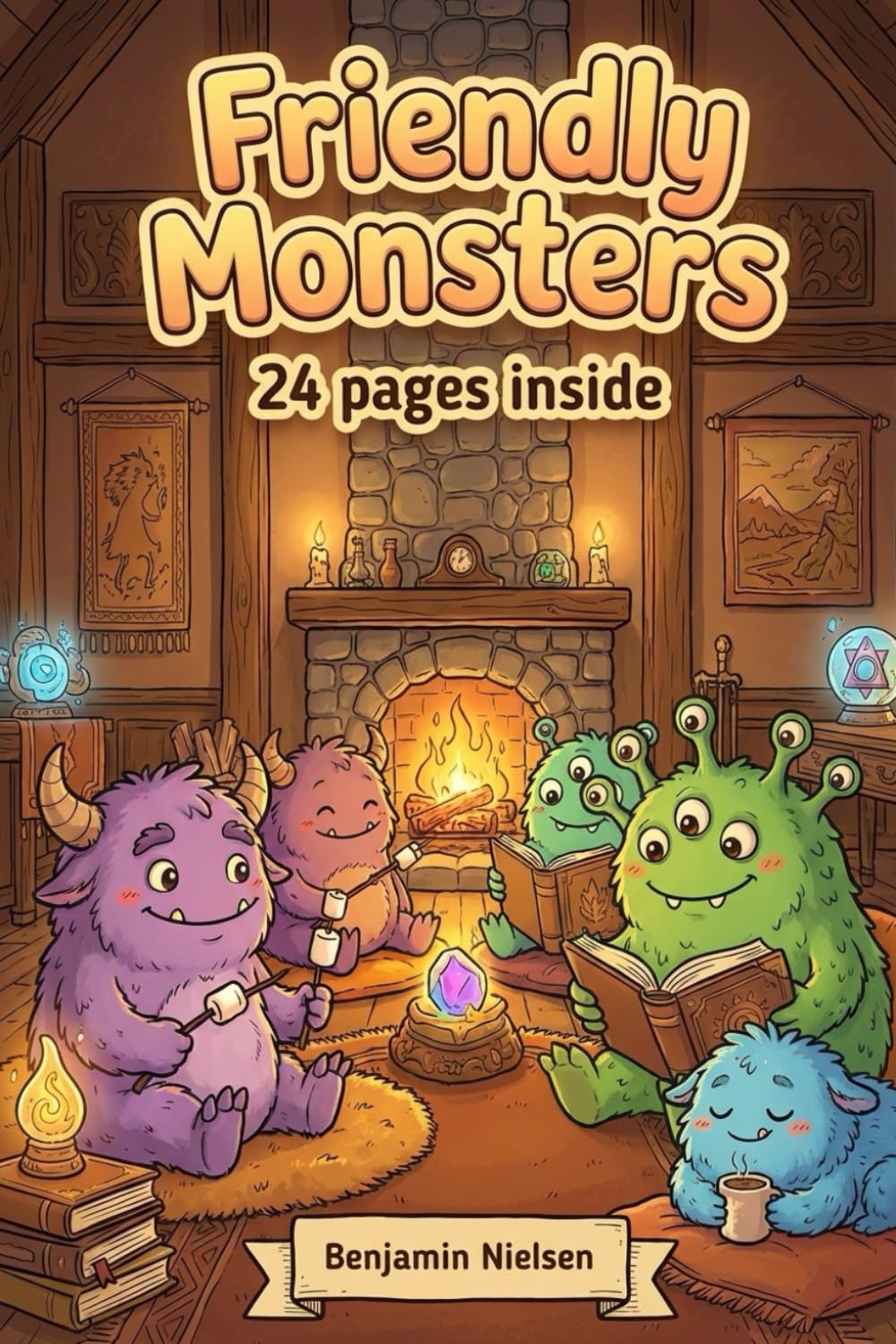 Friendly Monsters: Coloring Book for Kids Ages 4–8