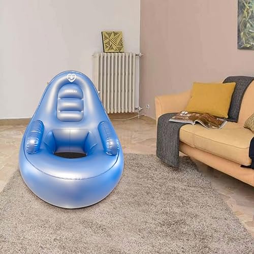 Miniatura 5 de Blue BBL - Silla inflable con otomana para recuperación después de una cirugía de glúteos, sentarse, dormir, embarazo y relajación, y resultados
