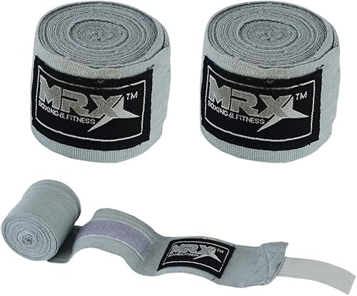 Miniatura 5 de MRX BOXING & FITNESS - Envolturas de boxeo 100% algodón, varios colores, ideal para artes marciales mixtas, boxeo, muay tailandés, entrenamiento de