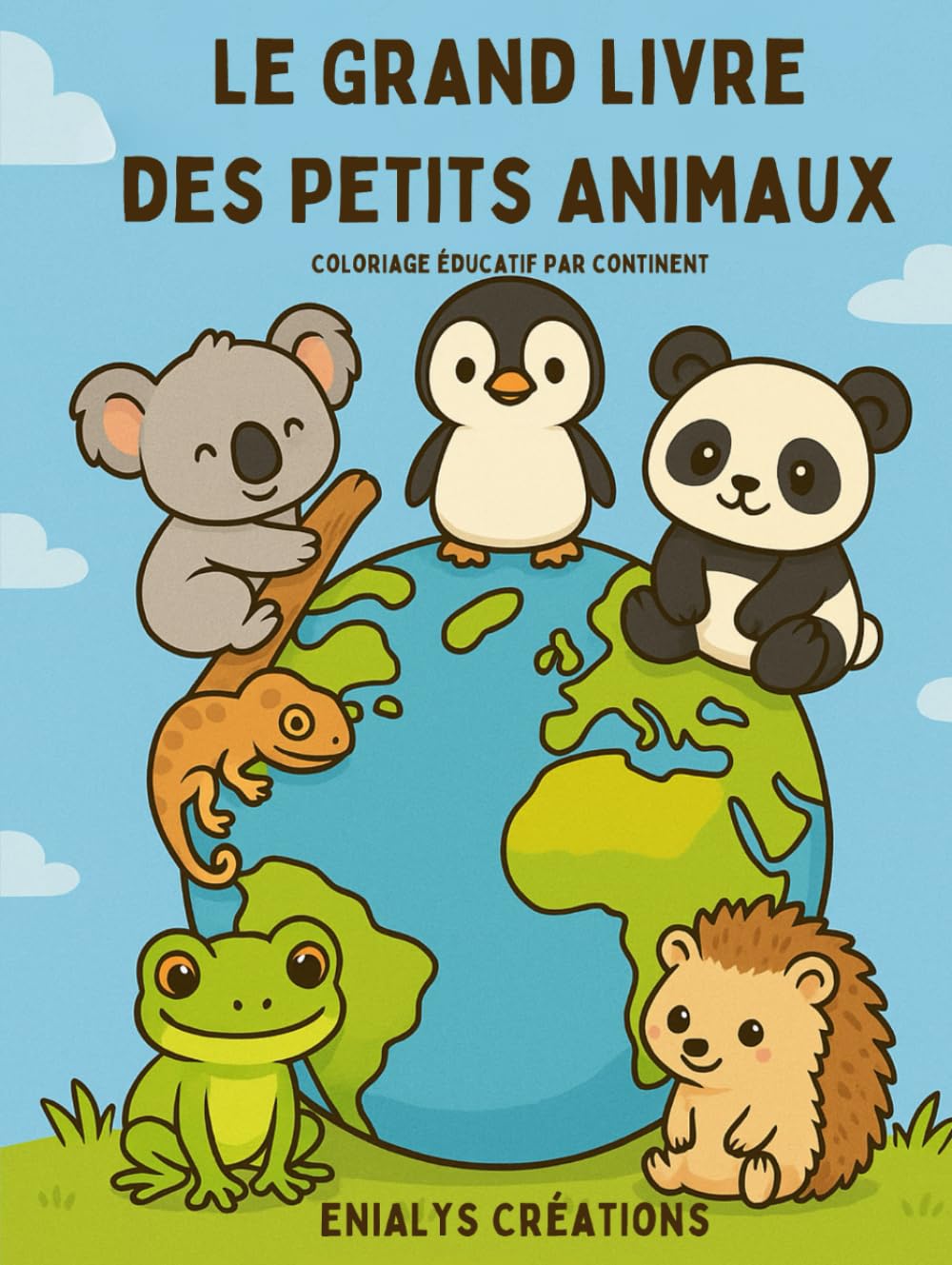 Le Grand Livre des Petits Animaux: Un coloriage éducatif, parfait pour les enfants de 4 à 8 ans. Un livre original pour apprendre la géographie et la nature tout en s’amusant !
