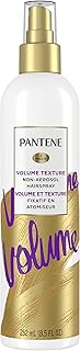 Pantene Pro-V Volume Lasting Hold, Body & Softness Texturizing Non-Aerosol Hairspray, White, 8.5 Fl Oz