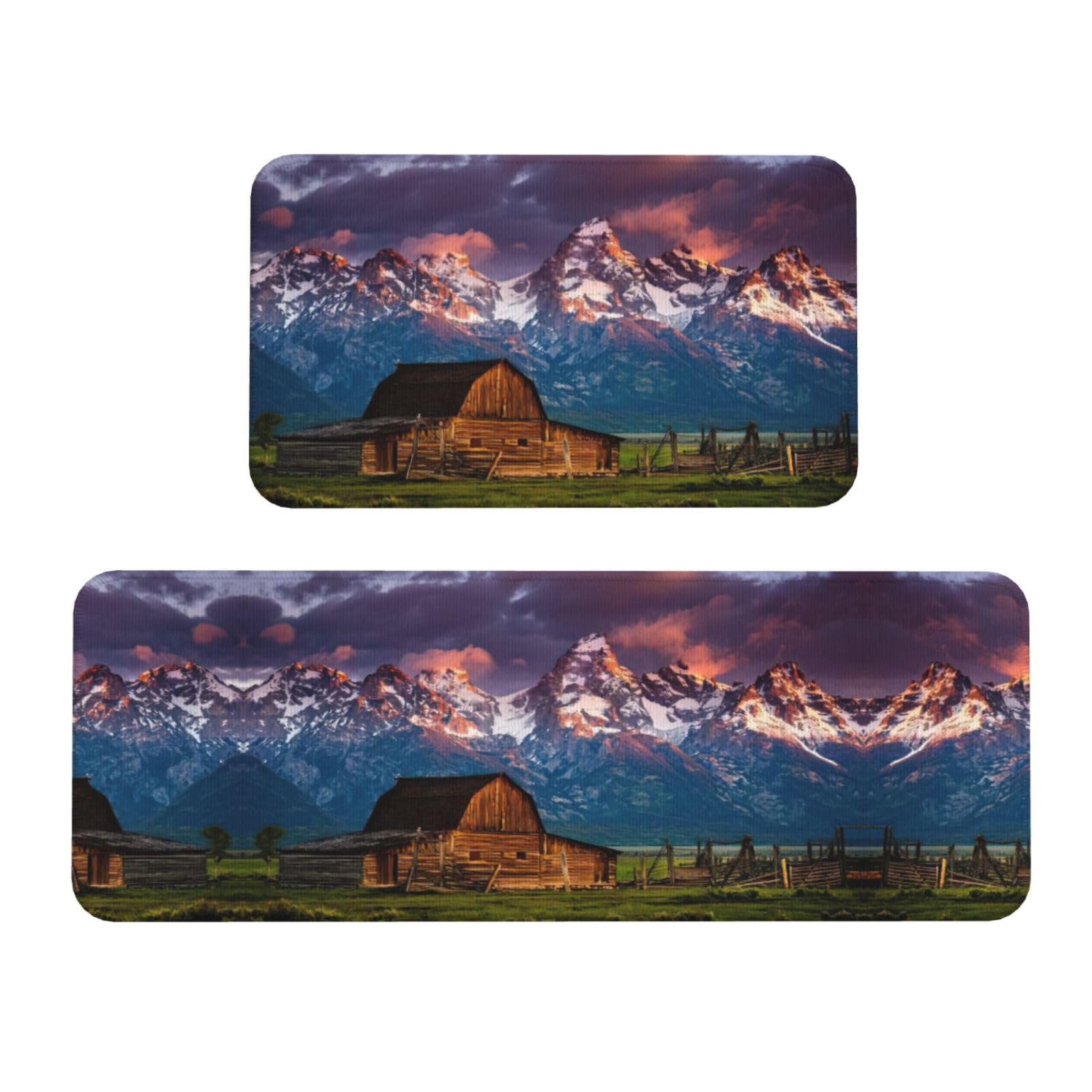 Tapis de cuisine motif parc national pour le sol du bureau