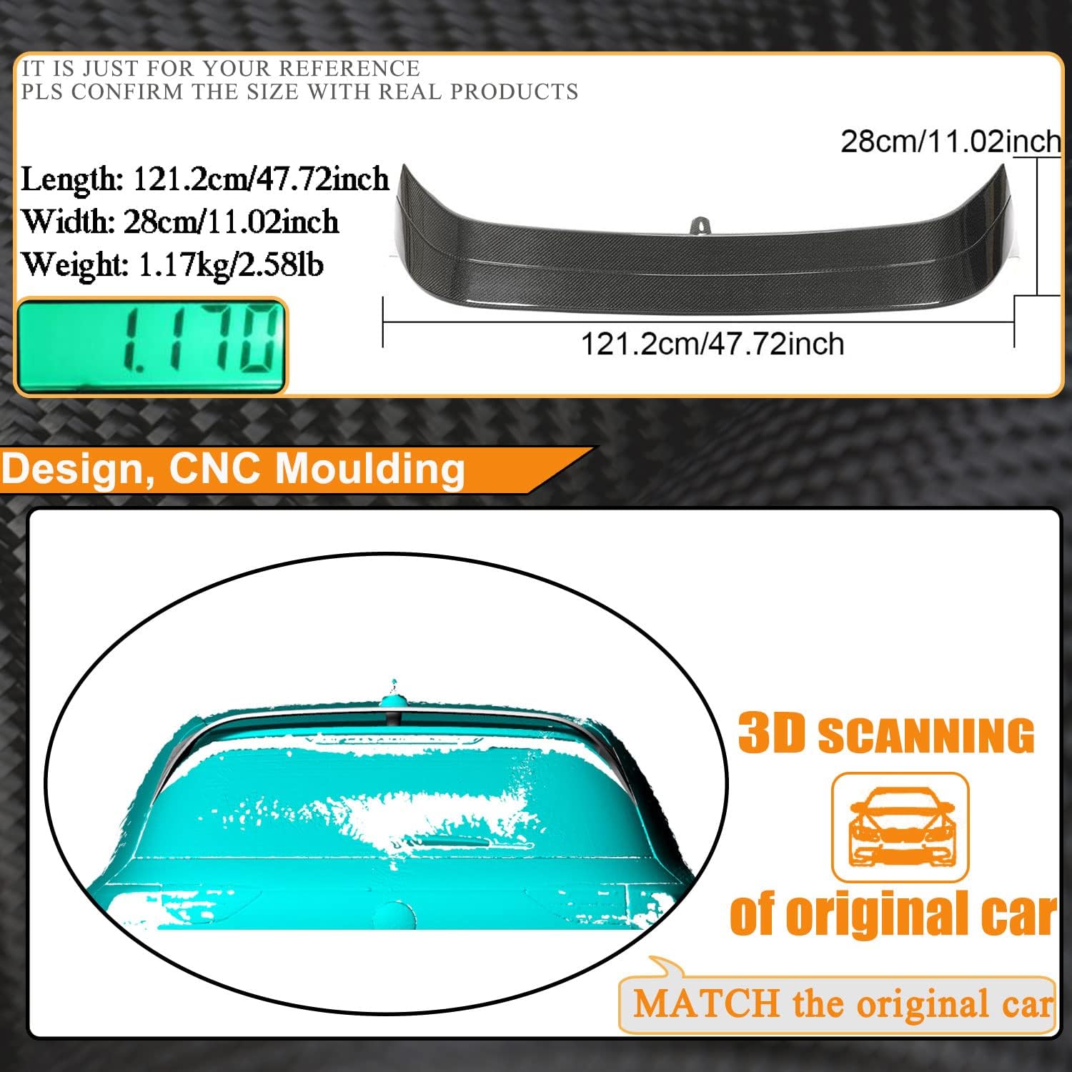 Real Carbon Fiber Rear Trunk Spoiler fits for Volkswagen Golf 8 MK8 GTI Hatchback 2021-2023 Rear Roof Spoiler Top Wing Lip Facotry Outlet