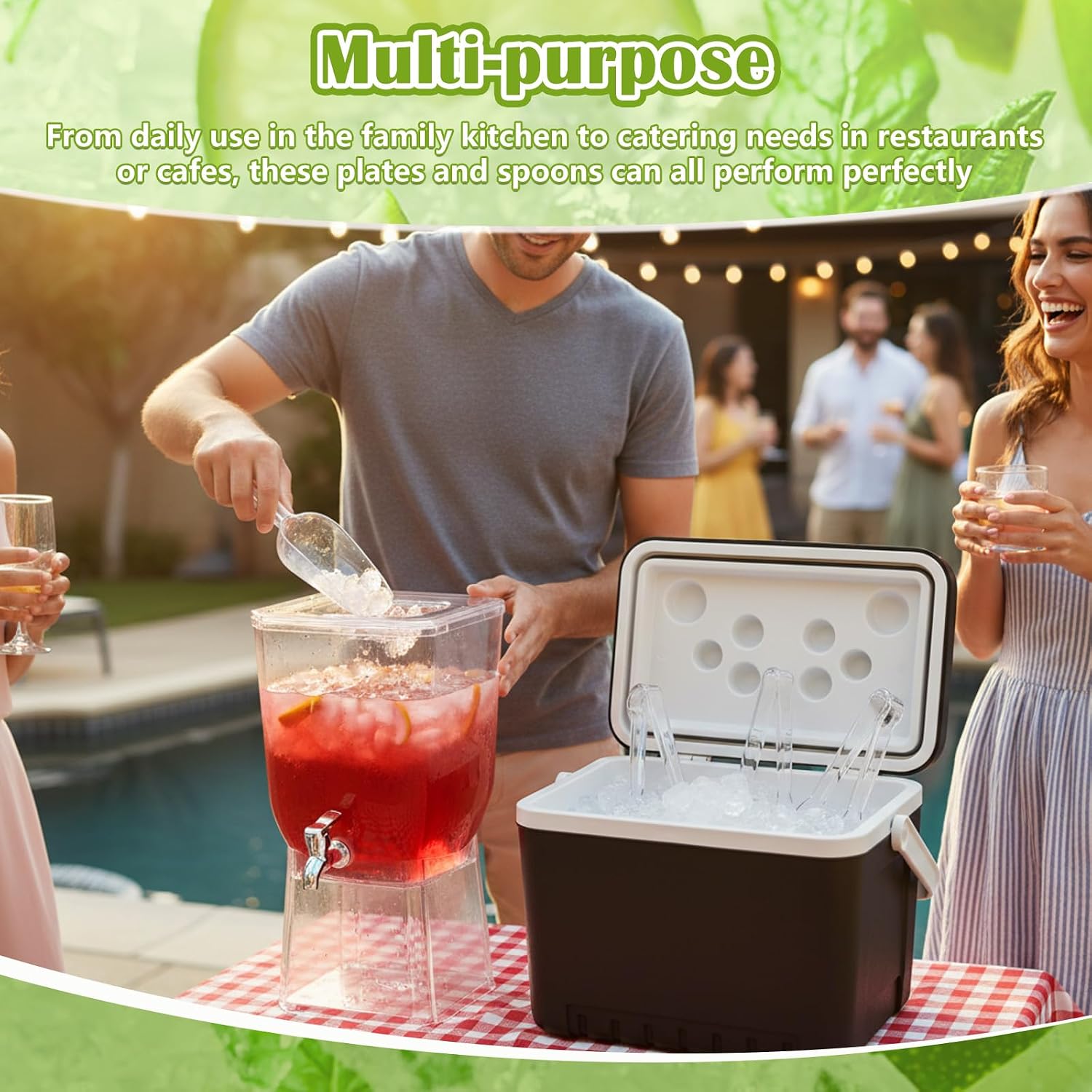 16 Pcs Plastic Ice Tongs and Scoops Set for Ice Bucket 6'' 8.5'' Clear Mini Kitchen Serving Tongs and Scoops for Buffet Freezer Coffee Sugar Bar Supplies Party Wedding BBQ Restaurant