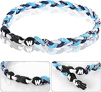 Vista 3 de Collar de béisbol prémium de 18 pulgadas con cuerda trenzada de nailon con diseño Tornado