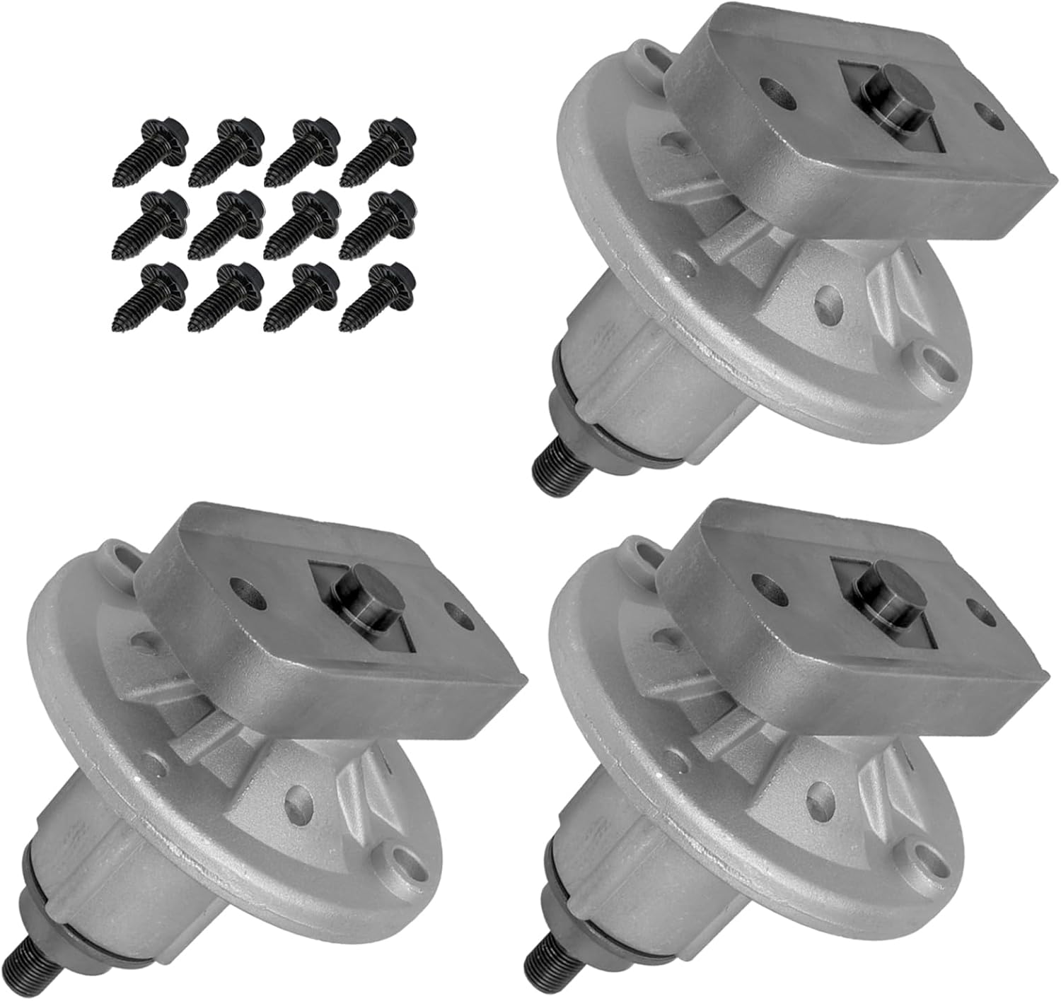 Caltric GY20479 48" Deck Spindle Compatible with John Deere Sabre 1948GV 1948HV 2148HV / Qty 3